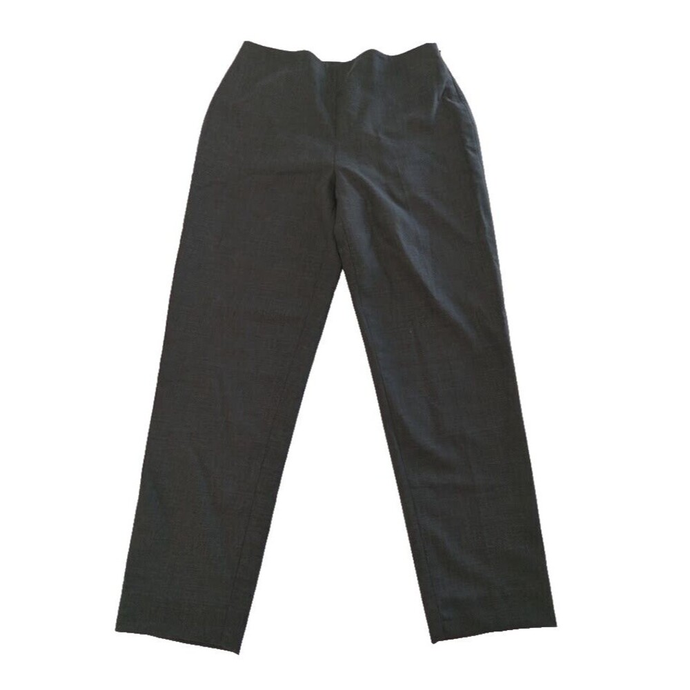 Vintage Ann Taylor High Waisted Straight Leg 100% Wool Olive Green Pants Size 8
